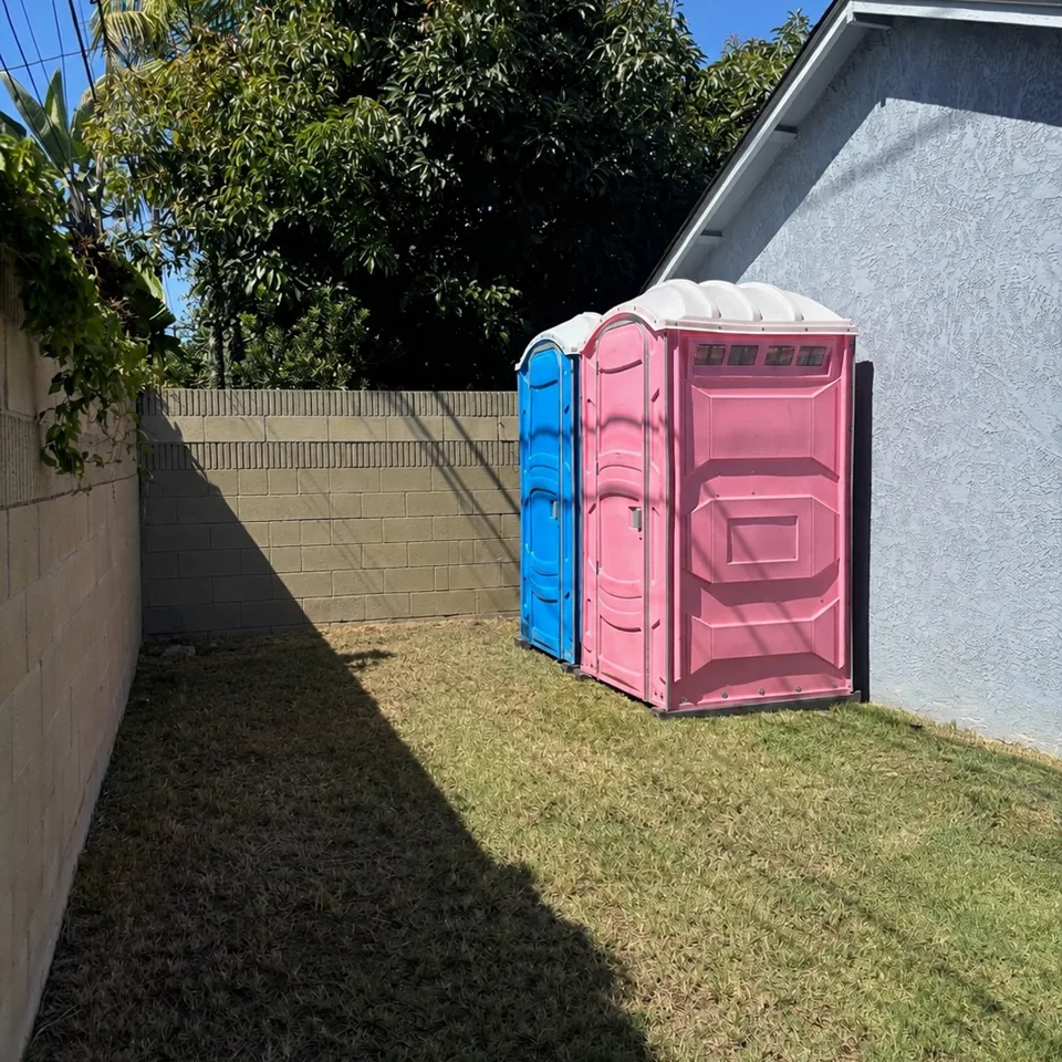 Event porta potty rental in Redding equipment illustration